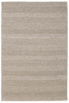 Skandi-Hand Braied Grey Felted Wool Rug