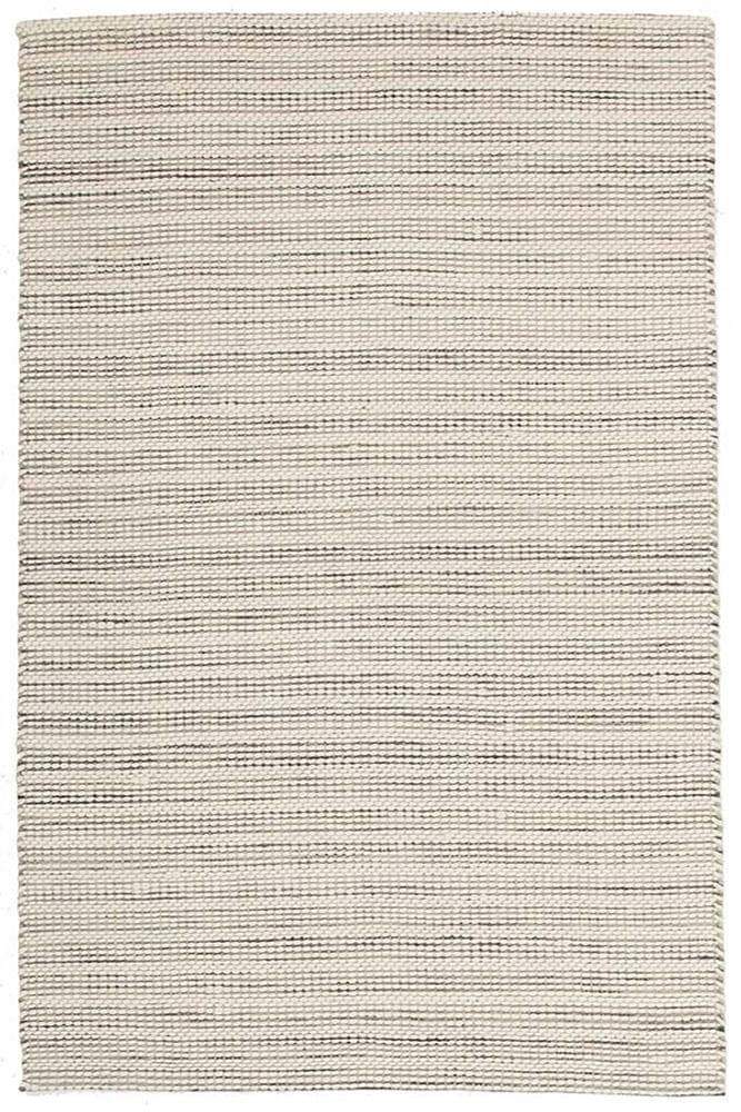 Skandi-Hand Braied Silver Felted Wool Rug