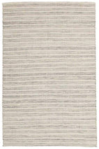 Skandi-Hand Braied Silver Felted Wool Rug