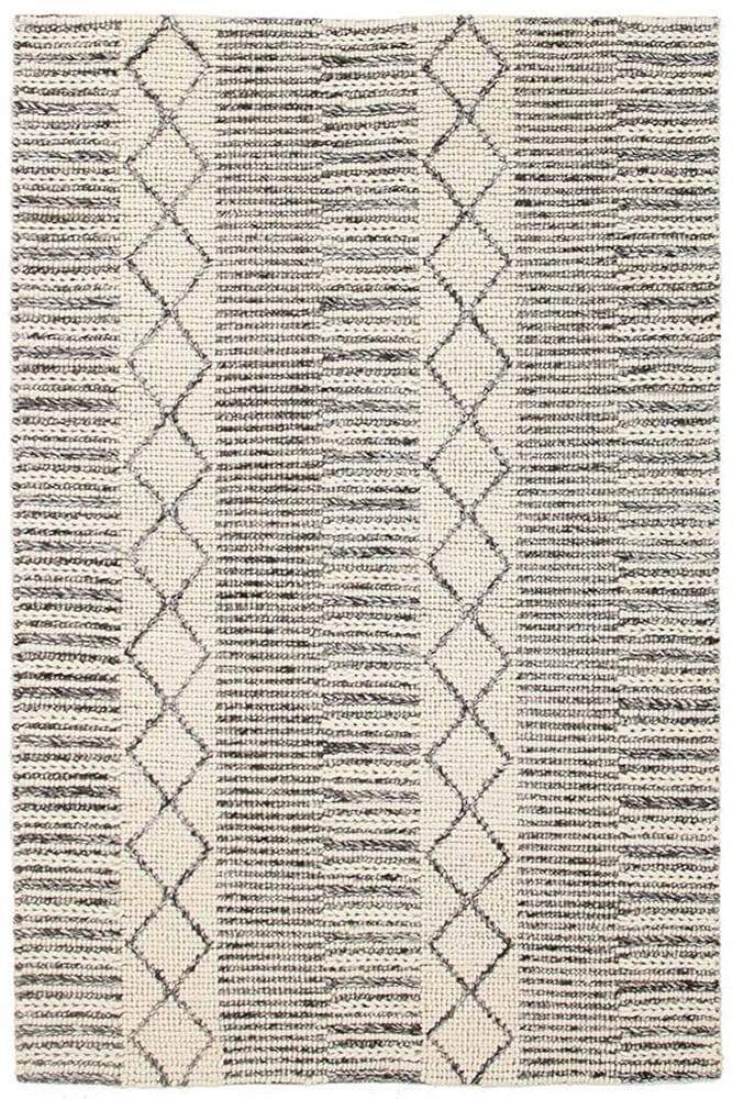 Skandi-Hellena Braied Grey Wool Rug
