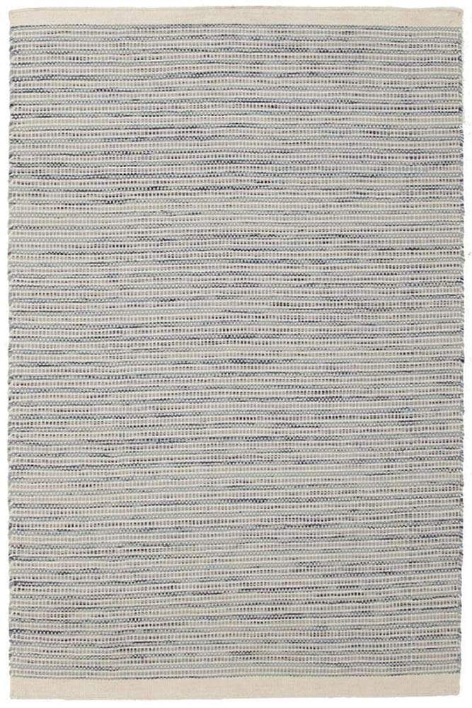 Skandi-Madras Blue Flat weave Rug