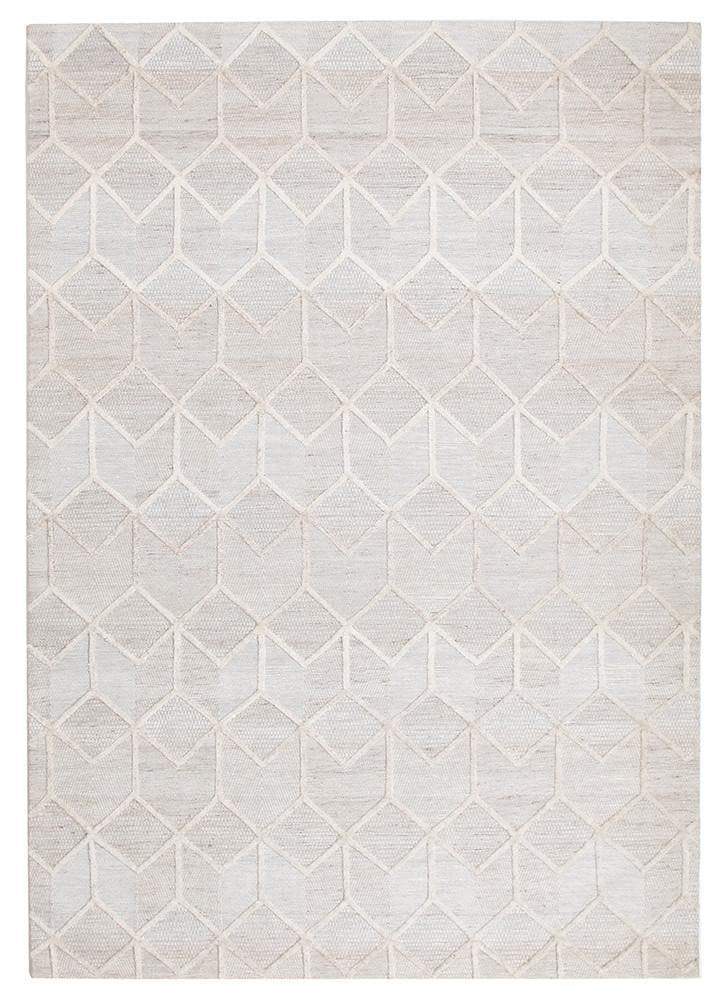 Visions-Winter Grey Brush Modern Rug