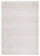 Visions-Winter Grey Brush Modern Rug