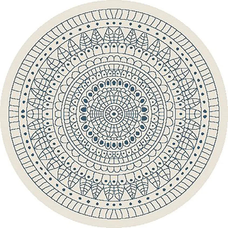 Terrazzo 39 Reversible Round Ocean Blue