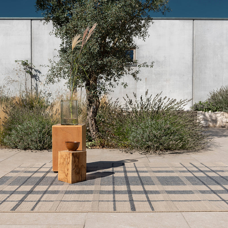 Brink & Campman Zona Denim Check 497408 Outdoor Rug