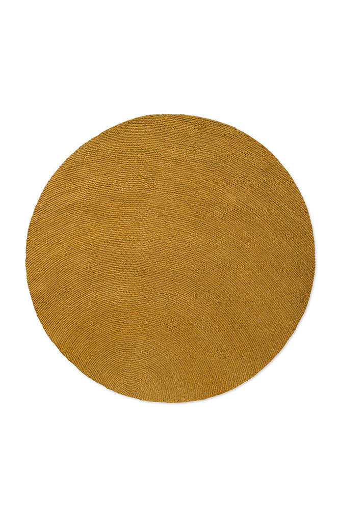 B&C Decor Echo Ochre 089706 Round Rug