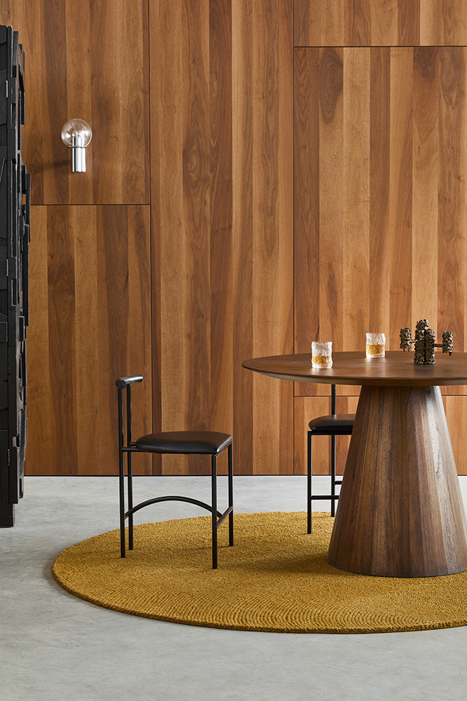 B&C Decor Echo Ochre 089706 Round Rug