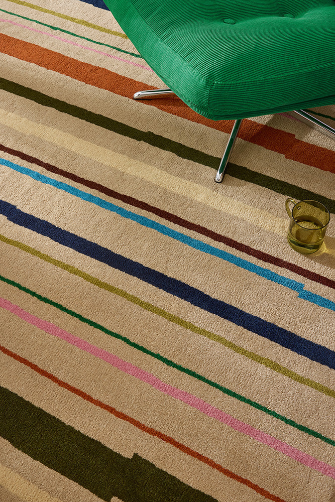 B&C Decor Shift Multi Beige 089903 Rug