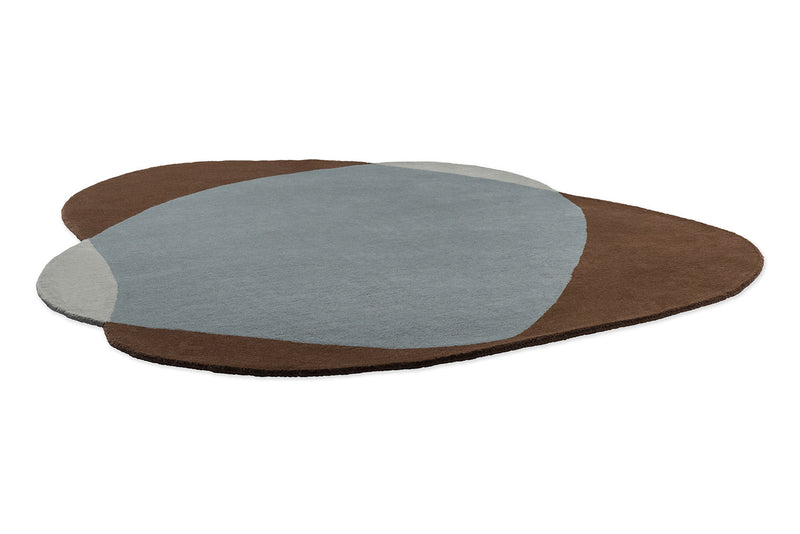 Brink & Campman Element Chad Brown Blue 087705 Round Rug