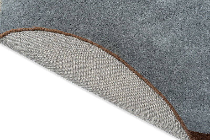 Brink & Campman Element Chad Brown Blue 087705 Round Rug