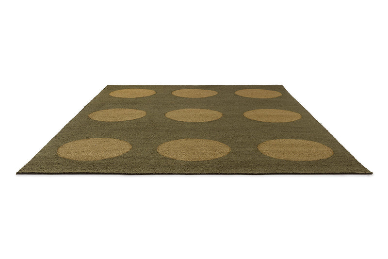 Brink & Campman Habitat Festival Dots Olive Green 495817 Outdoor Rug