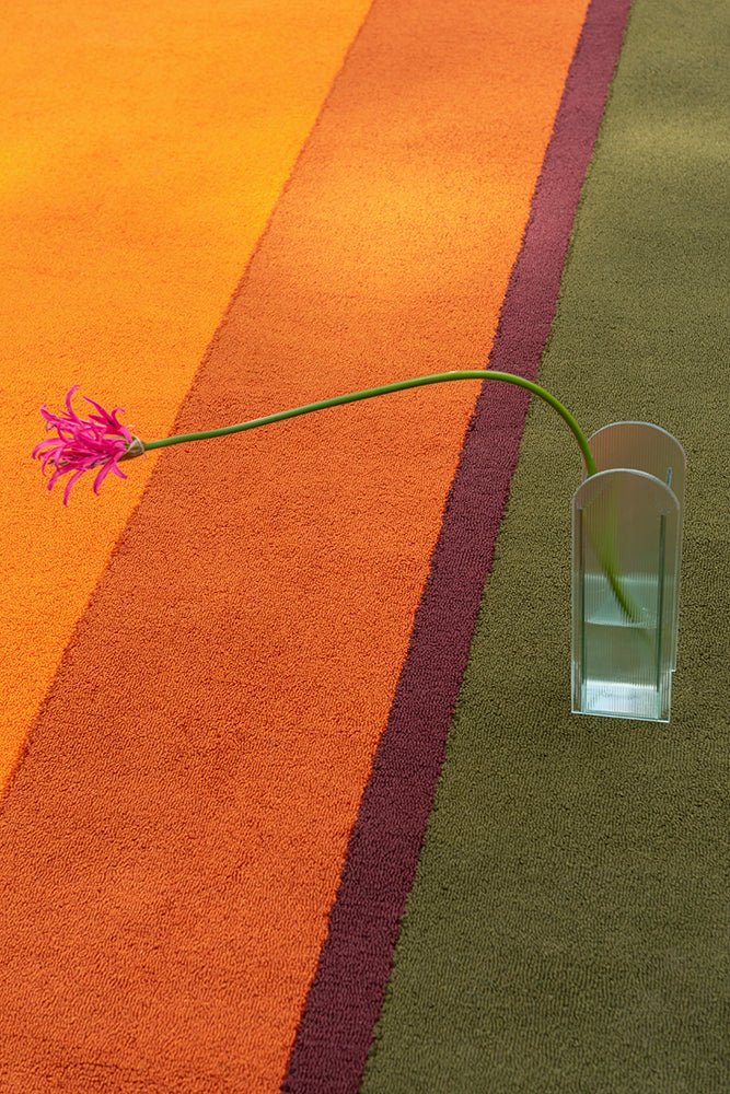 Brink & Campman Habitat Festival Stripe Orange 496513 Outdoor Rug