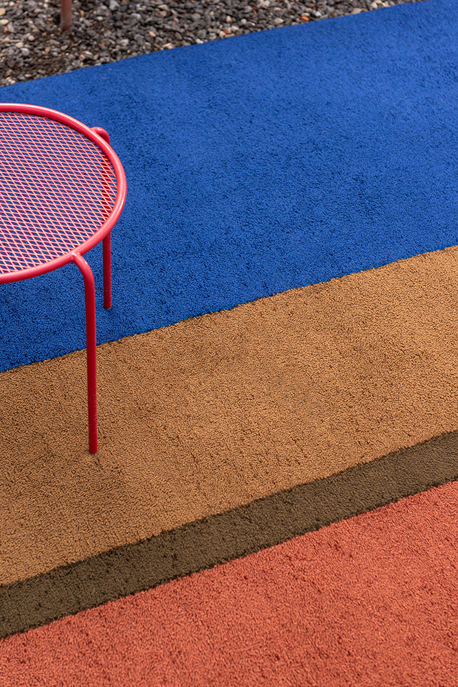 Brink & Campman Habitat Festival Stripe Blue 496518 Outdoor Rug