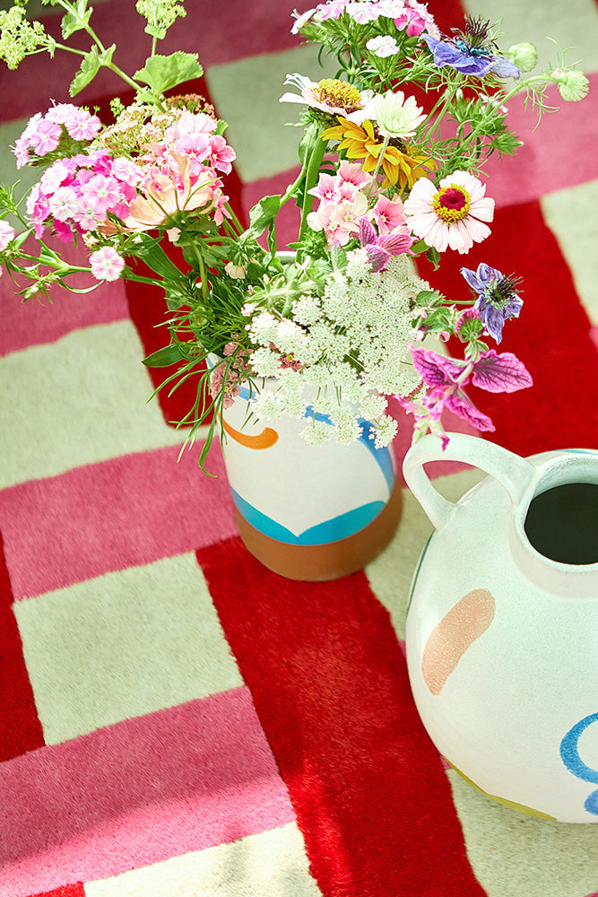 Sophie Robinson x Harlequin Basket Weave Coral/Rose 144102 Rug