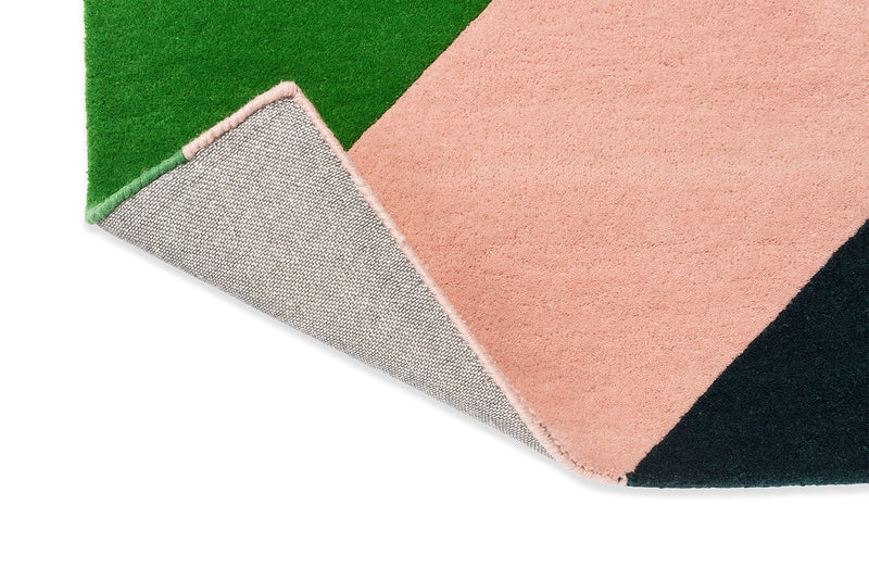 Sophie Robinson x Harlequin Sherbet Stripe Emerald/Amber 144417 Rug