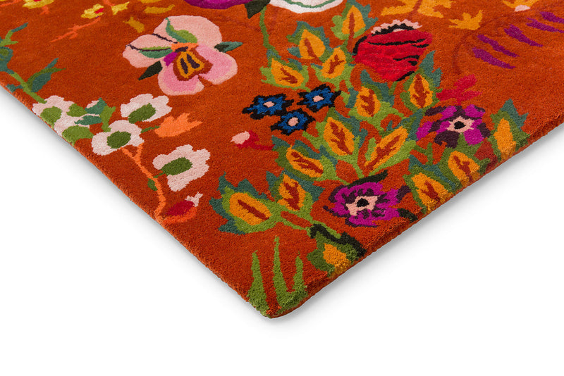 Sophie Robinson x Harlequin Wonderland Floral Amber/Lapis 144713 Rug