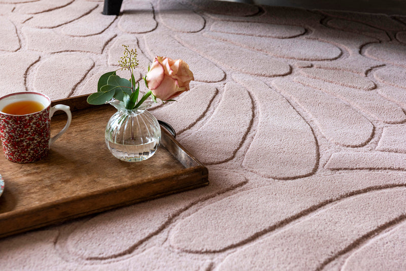 Laura Ashley Coleby Petals Chalk Pink 078802 Rug
