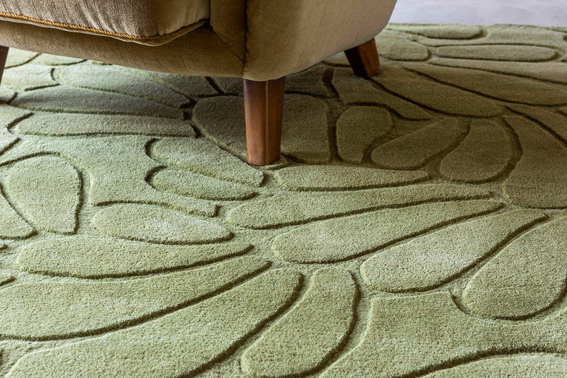 Laura Ashley Coleby Petals Hedgerow Green 078807 Rug