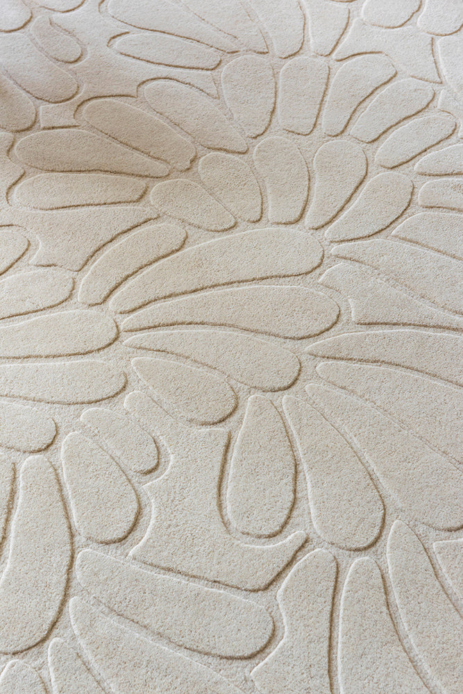 Laura Ashley Coleby Petals Ivory Cream 078809 Rug