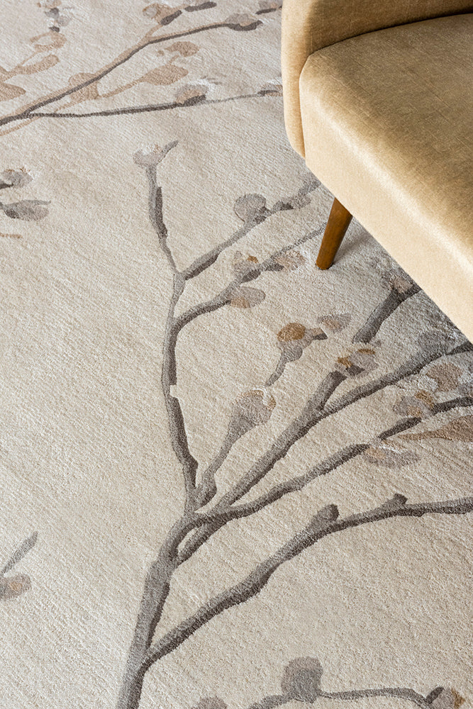 Laura Ashley Pussy Willow Dove Grey 079804 Rug