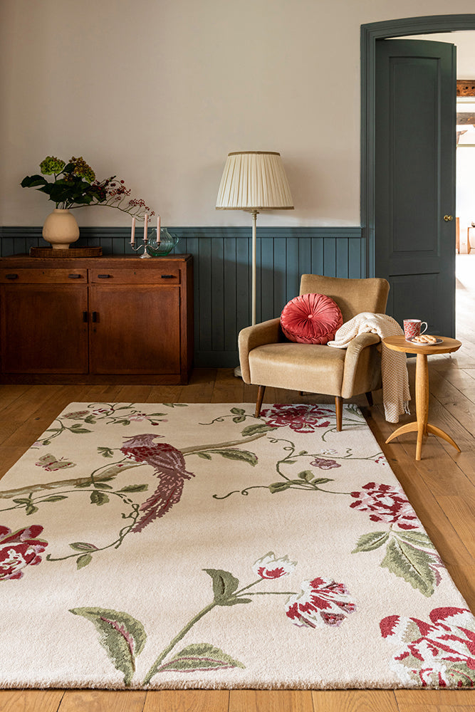 Laura Ashley Summer Palace Cranberry Grape 081200 Rug