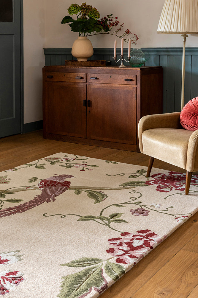 Laura Ashley Summer Palace Cranberry Grape 081200 Rug