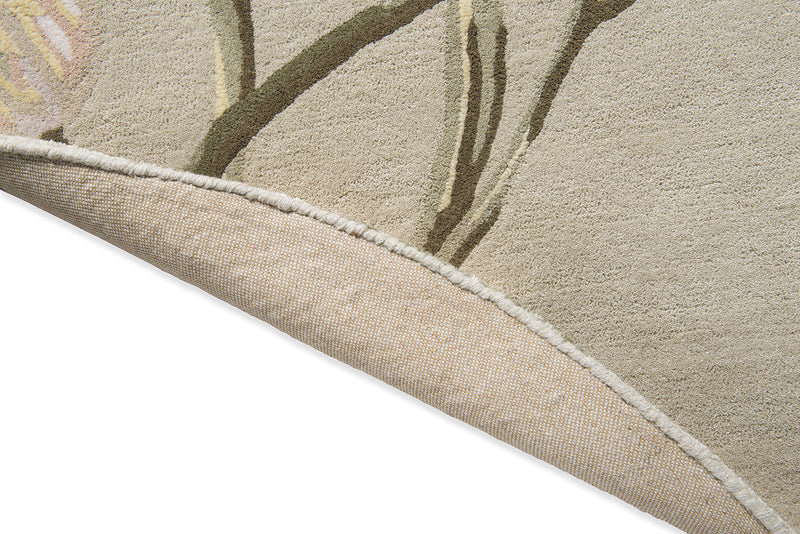 Laura Ashley Gosford Natural Sage Green 081307 Round Rug