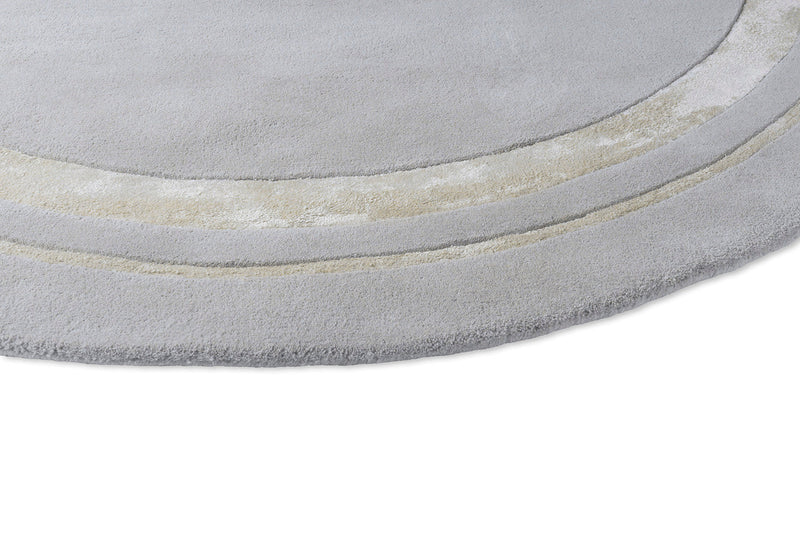 Laura Ashley Redbrook Silver 081804 Round Rug