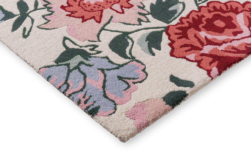 Laura Ashley Wendling Floral Poppy Red 083100 Rug