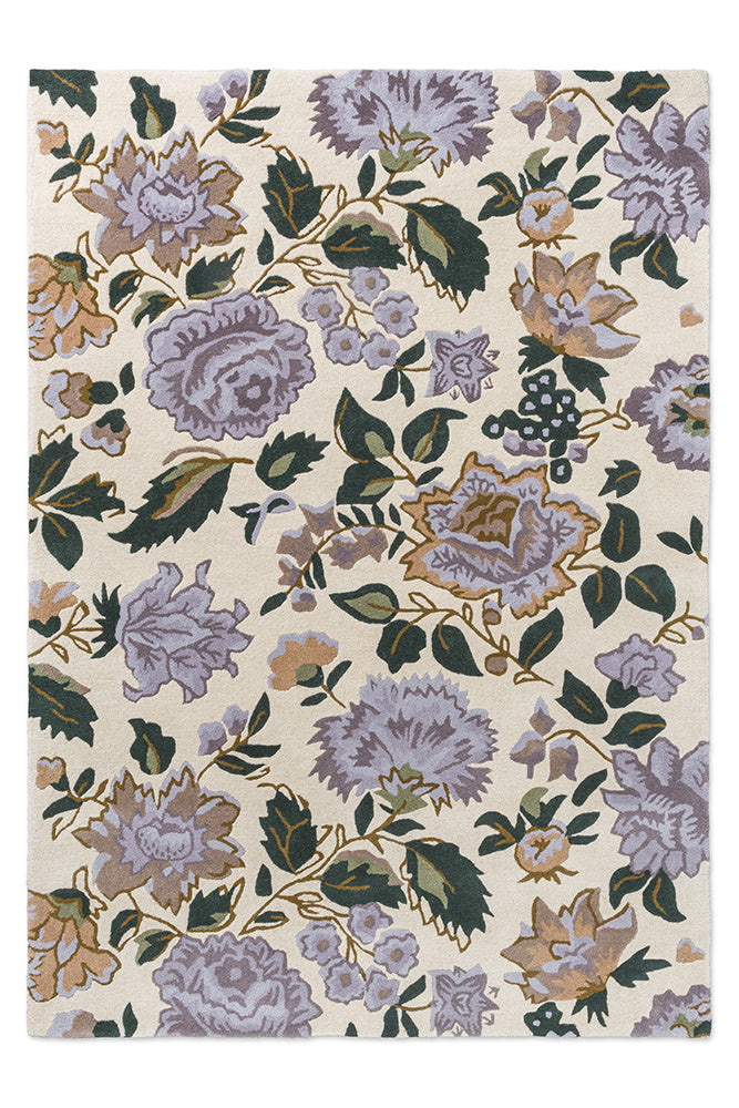 Laura Ashley Wendling Floral Heather Purple 083104 Rug