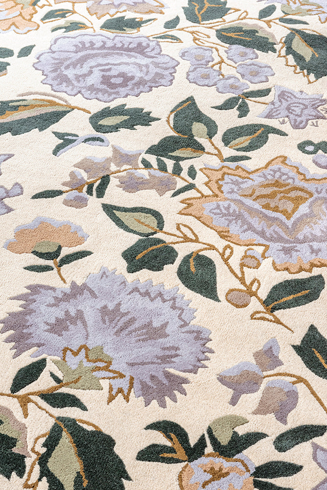 Laura Ashley Wendling Floral Heather Purple 083104 Rug
