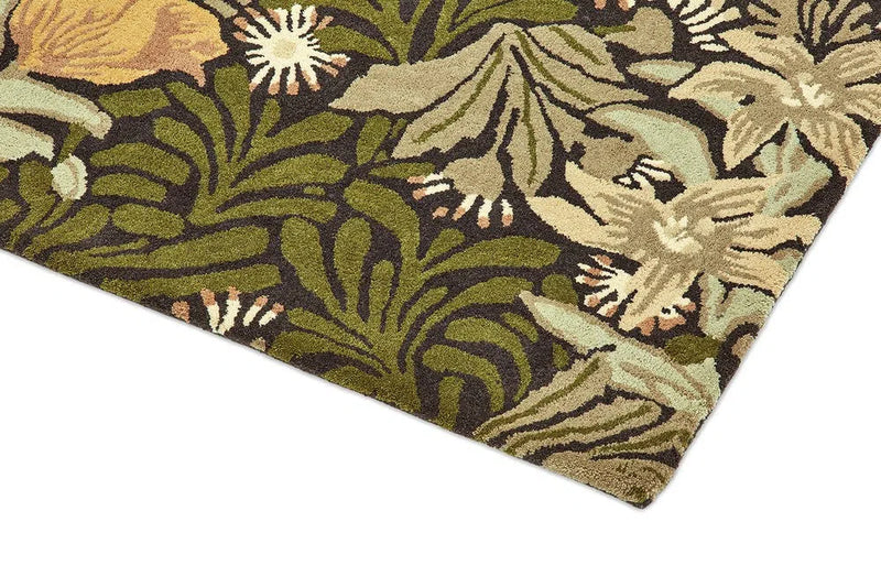 Morris & Co Bower Twining Vine Green 128207 Rug
