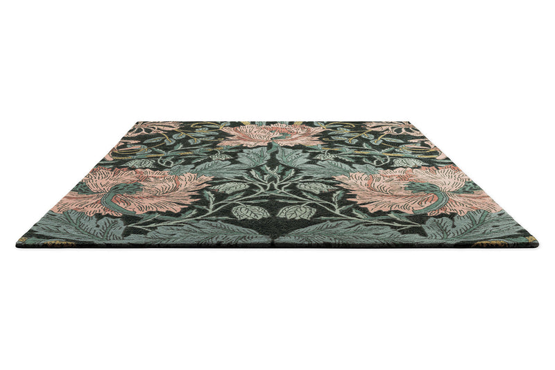 Morris & Co Honeysuckle & Tulip Teal 130407 Rug