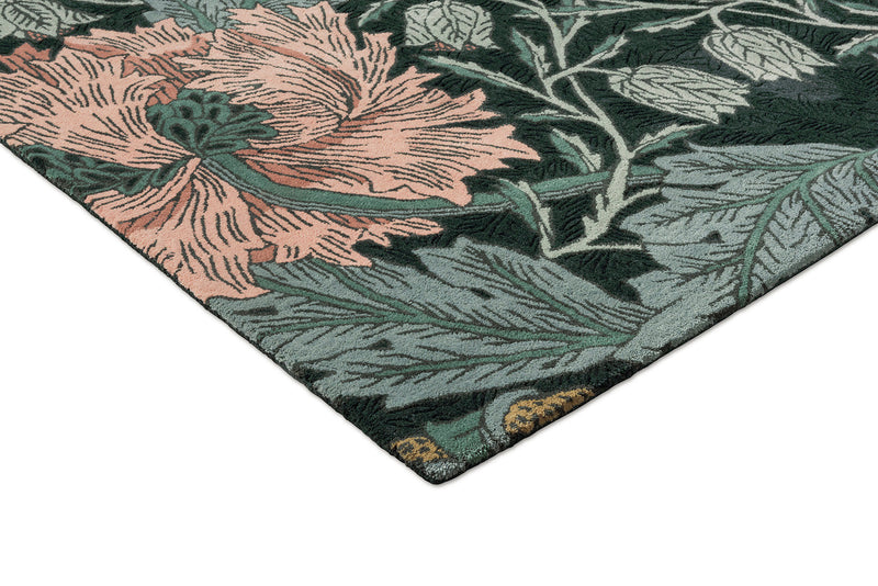 Morris & Co Honeysuckle & Tulip Teal 130407 Rug