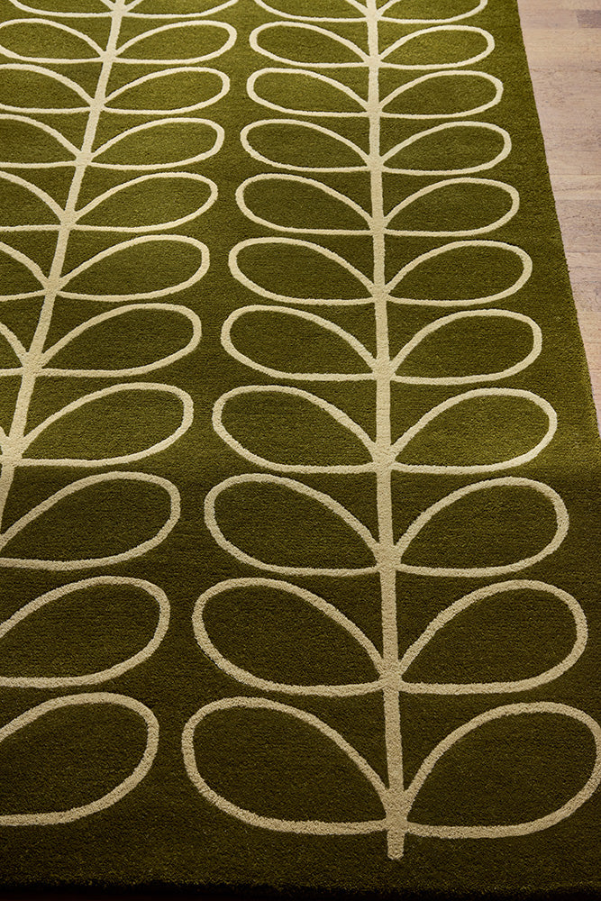 Orla Kiely Linear Stem Olive 060501 Rug