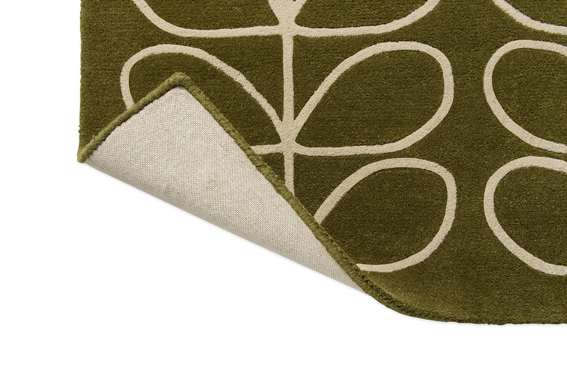 Orla Kiely Linear Stem Olive 060501 Rug