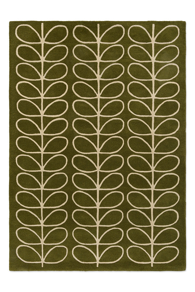 Orla Kiely Linear Stem Olive 060501 Rug