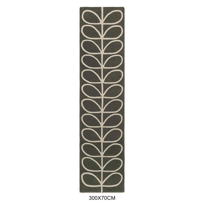 Orla Kiely Linear Stem Slate 060505 Runner Rug