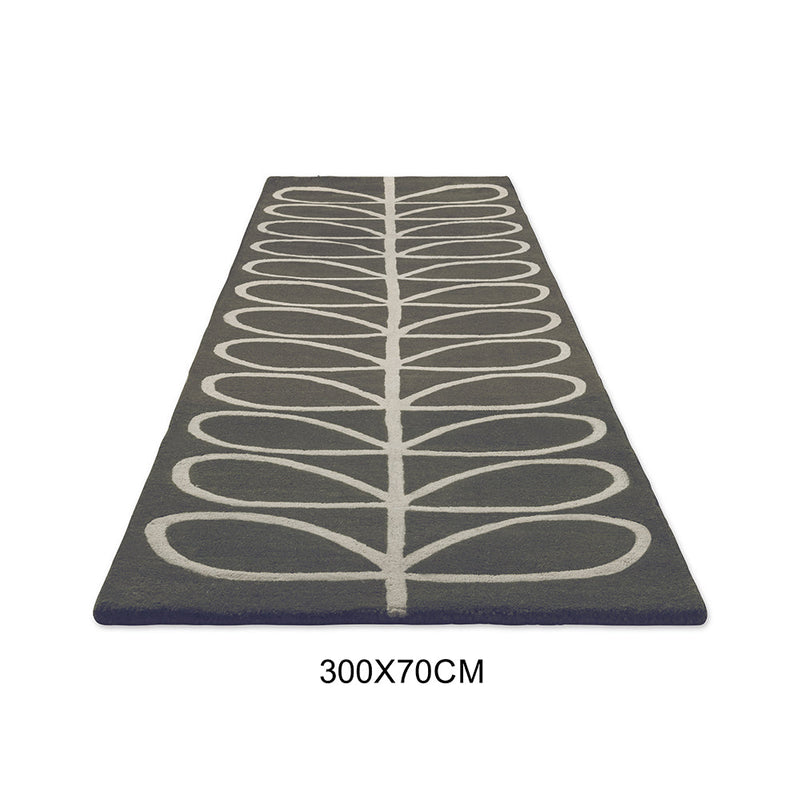 Orla Kiely Linear Stem Slate 060505 Runner Rug