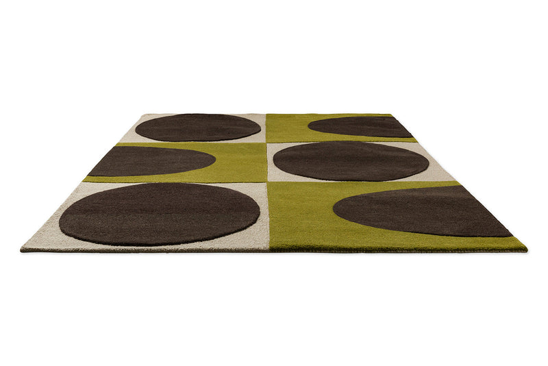 Orla Kiely Spot Square Walnut - Lichen 157907 Rug