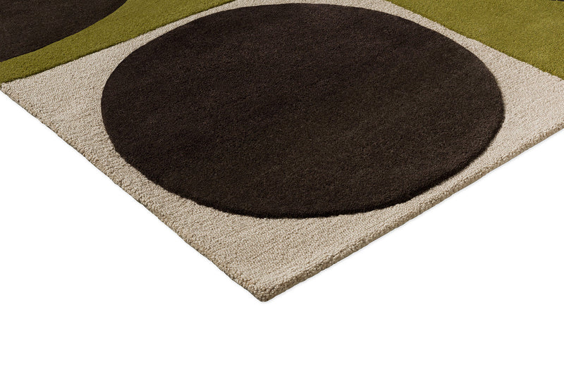 Orla Kiely Spot Square Walnut - Lichen 157907 Rug