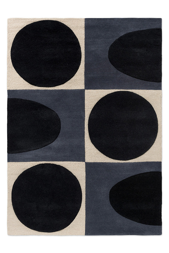 Orla Kiely Spot Square Blue - Navy 157908 Rug