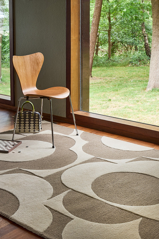 Orla Kiely Prism Flower Mushroom - Ecru 158009 Rug