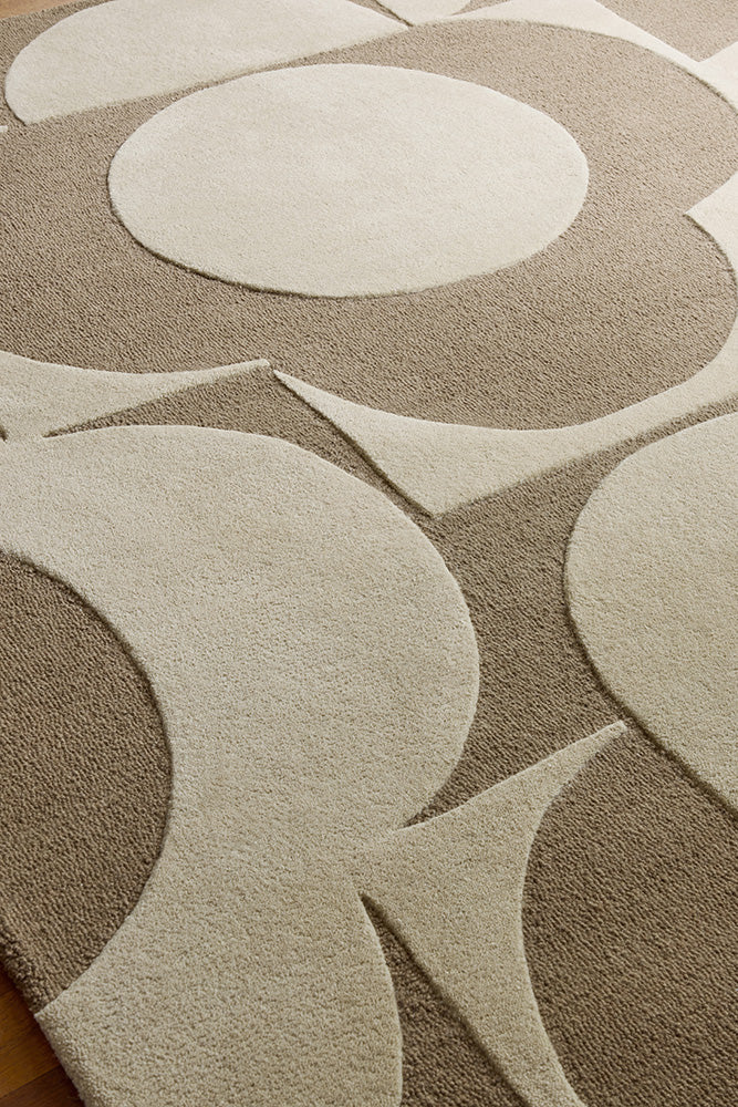 Orla Kiely Prism Flower Mushroom - Ecru 158009 Rug