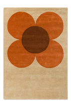 Orla Kiely Flower Placement Pumpkin - Ecru 158203 Rug
