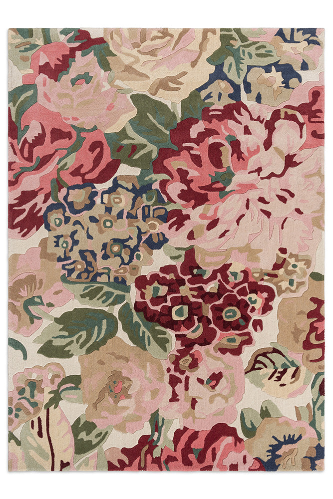Sanderson Rose & Peony Red 045000 Rug