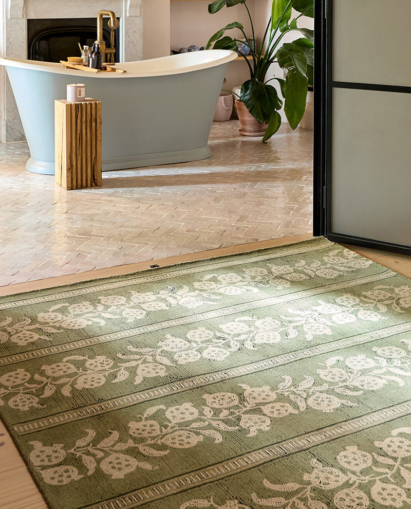 Sanderson Anaar Forest Green 148007 Rug