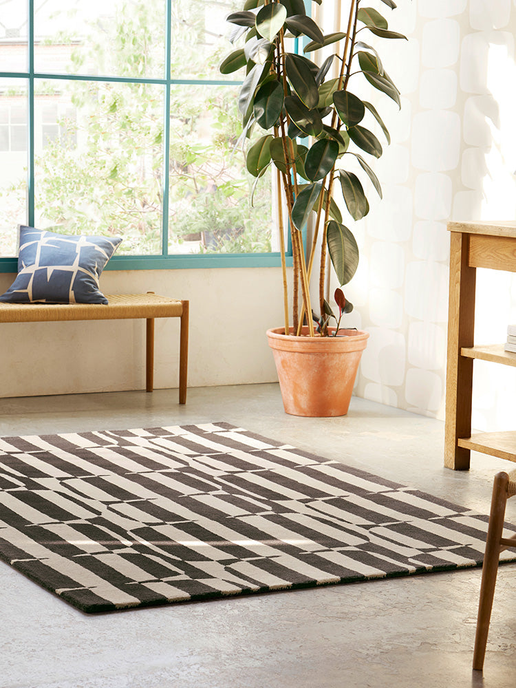 Scion Lohko Stripe Charcoal 123105 Rug