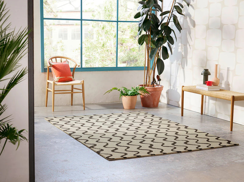 Scion Ribbon Charcoal 124305 Rug