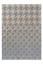 Ted Baker Houndstooth Washed Blue 455708 Outdoor Rug